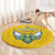 Custom Rwanda Football Round Carpet Go Amavubi - Wonder Print Shop