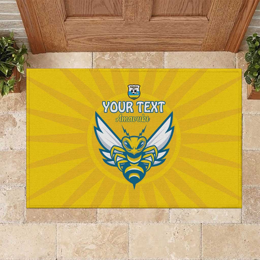 Custom Rwanda Football Rubber Doormat Go Amavubi