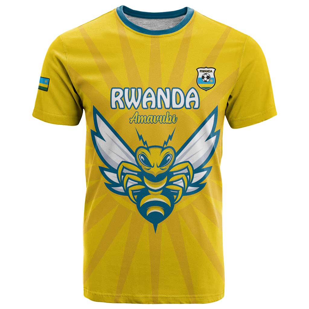 Custom Rwanda Football T Shirt Go Amavubi - Wonder Print Shop