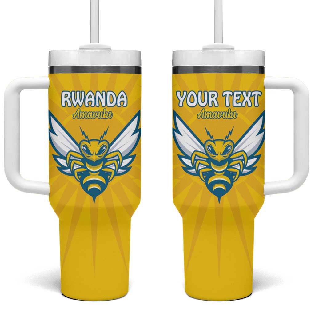 Custom Rwanda Football Tumbler With Handle Go Amavubi