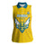 Custom Rwanda Football Women Sleeveless Polo Shirt Go Amavubi