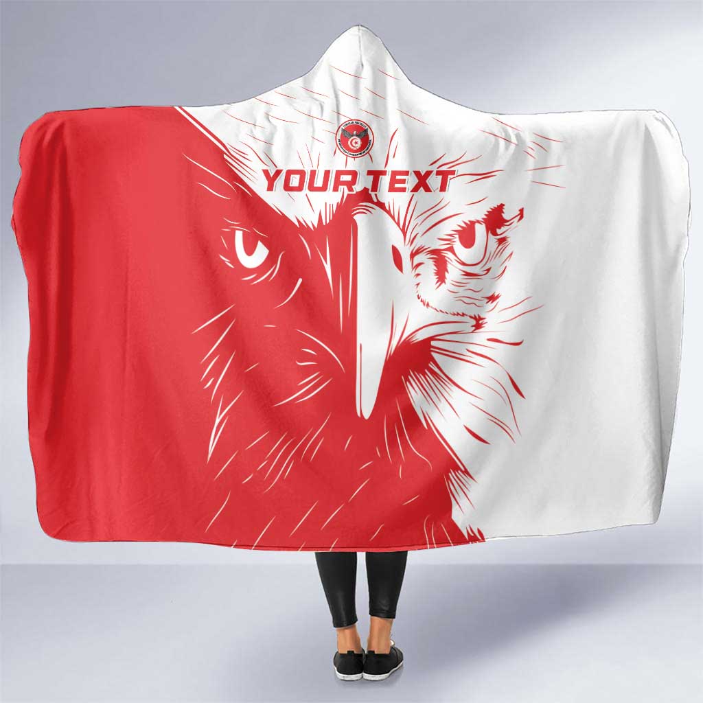 Custom Tunisia Football Hooded Blanket Go Eagles of Carthage