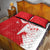 Custom Tunisia Football Quilt Bed Set Go Eagles of Carthage - Wonder Print Shop