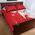 Custom Tunisia Football Quilt Bed Set Go Eagles of Carthage - Wonder Print Shop