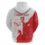 Custom Tunisia Football Zip Hoodie Go Eagles of Carthage - Wonder Print Shop