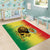 Custom Senegal Football Area Rug Go Lions of Teranga