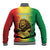 Custom Senegal Football Baseball Jacket Go Lions of Teranga