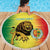 Custom Senegal Football Beach Blanket Go Lions of Teranga