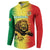 Custom Senegal Football Button Sweatshirt Go Lions of Teranga