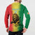 Custom Senegal Football Button Sweatshirt Go Lions of Teranga