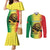 Custom Senegal Football Couples Matching Mermaid Dress and Long Sleeve Button Shirt Go Lions of Teranga