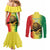 Custom Senegal Football Couples Matching Mermaid Dress and Long Sleeve Button Shirt Go Lions of Teranga