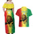 Custom Senegal Football Couples Matching Off Shoulder Maxi Dress and Hawaiian Shirt Go Lions of Teranga