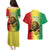 Custom Senegal Football Couples Matching Puletasi and Hawaiian Shirt Go Lions of Teranga