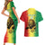 Custom Senegal Football Couples Matching Short Sleeve Bodycon Dress and Hawaiian Shirt Go Lions of Teranga