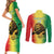 Custom Senegal Football Couples Matching Short Sleeve Bodycon Dress and Long Sleeve Button Shirt Go Lions of Teranga