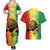 Custom Senegal Football Couples Matching Summer Maxi Dress and Hawaiian Shirt Go Lions of Teranga