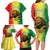 Custom Senegal Football Family Matching Long Sleeve Bodycon Dress and Hawaiian Shirt Go Lions of Teranga - Wonder Print Shop