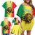 Custom Senegal Football Family Matching Off Shoulder Short Dress and Hawaiian Shirt Go Lions of Teranga - Wonder Print Shop