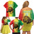 Custom Senegal Football Family Matching Off Shoulder Short Dress and Hawaiian Shirt Go Lions of Teranga - Wonder Print Shop