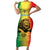 Custom Senegal Football Family Matching Short Sleeve Bodycon Dress and Hawaiian Shirt Go Lions of Teranga - Wonder Print Shop