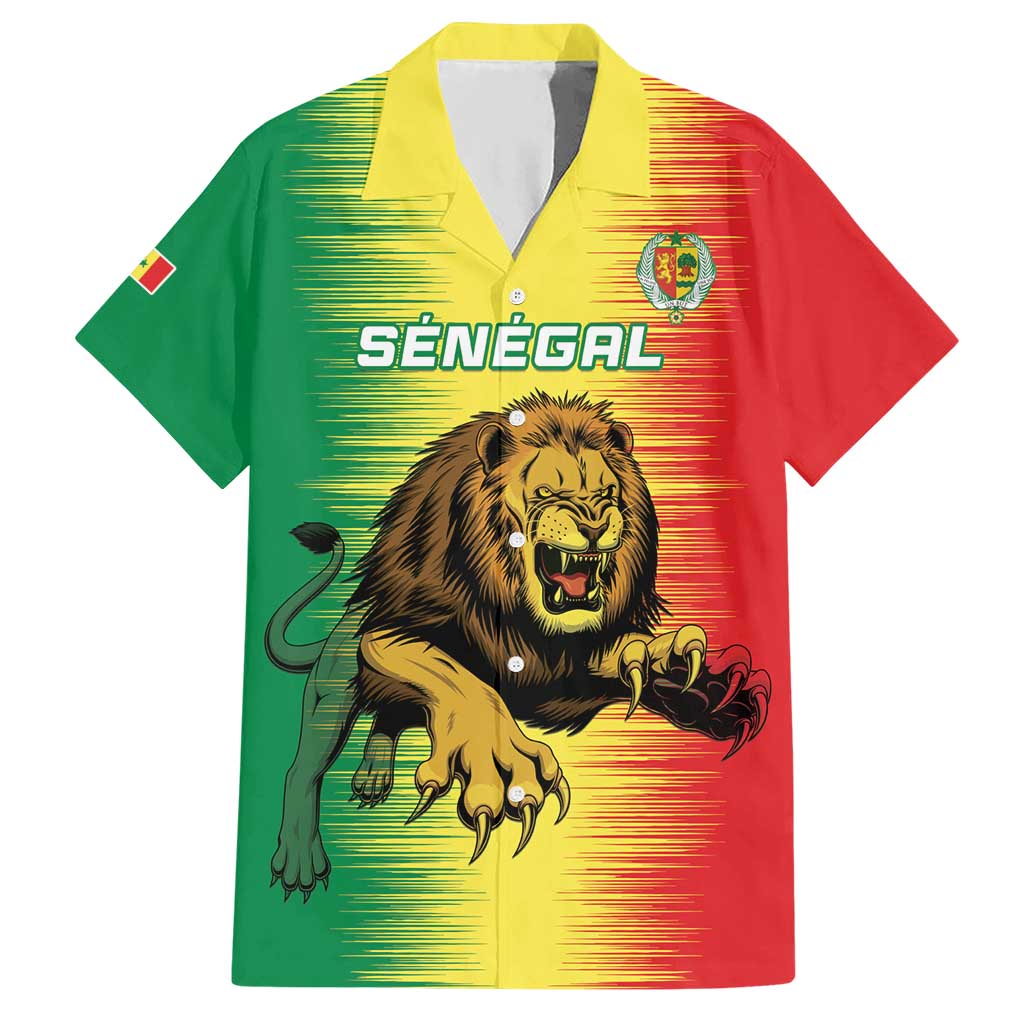 Custom Senegal Football Hawaiian Shirt Go Lions of Teranga - Wonder Print Shop