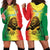 Custom Senegal Football Hoodie Dress Go Lions of Teranga - Wonder Print Shop