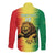 Custom Senegal Football Long Sleeve Button Shirt Go Lions of Teranga