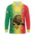 Custom Senegal Football Long Sleeve Polo Shirt Go Lions of Teranga - Wonder Print Shop