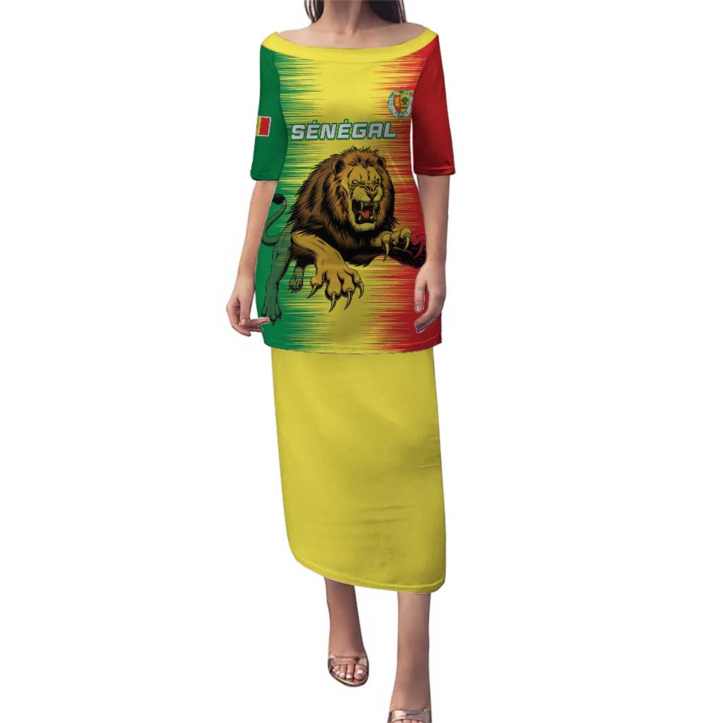 Custom Senegal Football Puletasi Go Lions of Teranga - Wonder Print Shop