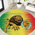 Custom Senegal Football Round Carpet Go Lions of Teranga - Wonder Print Shop