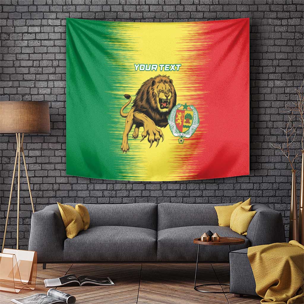 Custom Senegal Football Tapestry Go Lions of Teranga - Wonder Print Shop