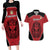 Custom Egypt Football Couples Matching Long Sleeve Bodycon Dress and Hawaiian Shirt Go Pharaohs