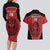 Custom Egypt Football Couples Matching Long Sleeve Bodycon Dress and Hawaiian Shirt Go Pharaohs