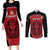 Custom Egypt Football Couples Matching Long Sleeve Bodycon Dress and Long Sleeve Button Shirt Go Pharaohs