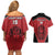 Custom Egypt Football Couples Matching Off Shoulder Short Dress and Hawaiian Shirt Go Pharaohs