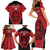 Custom Egypt Football Family Matching Short Sleeve Bodycon Dress and Hawaiian Shirt Go Pharaohs - Wonder Print Shop