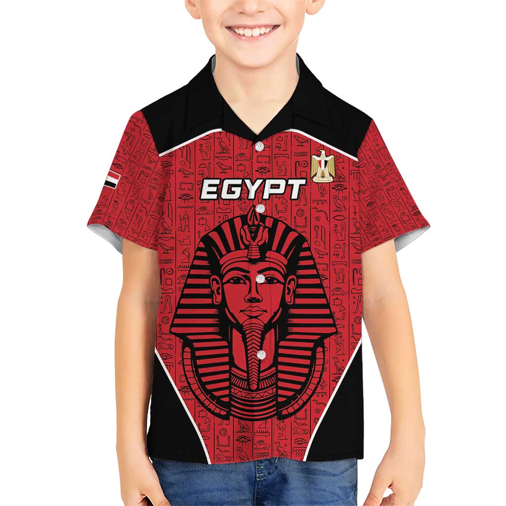 Custom Egypt Football Kid Hawaiian Shirt Go Pharaohs - Wonder Print Shop