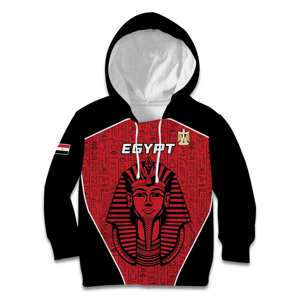 Custom Egypt Football Kid Hoodie Go Pharaohs - Wonder Print Shop