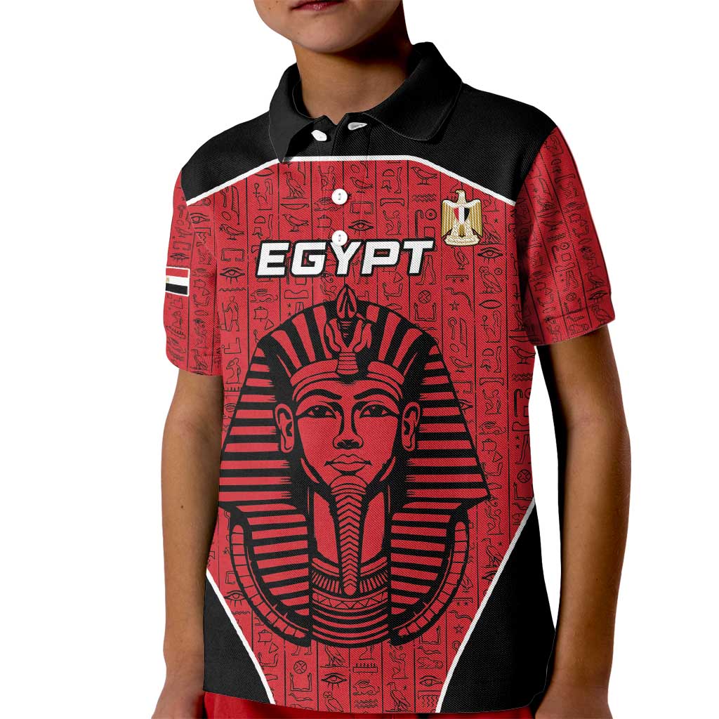 Custom Egypt Football Kid Polo Shirt Go Pharaohs - Wonder Print Shop