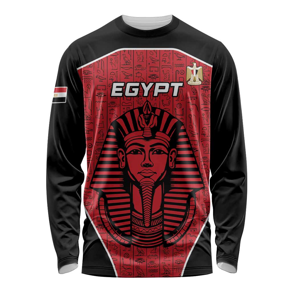 Custom Egypt Football Long Sleeve Shirt Go Pharaohs - Wonder Print Shop