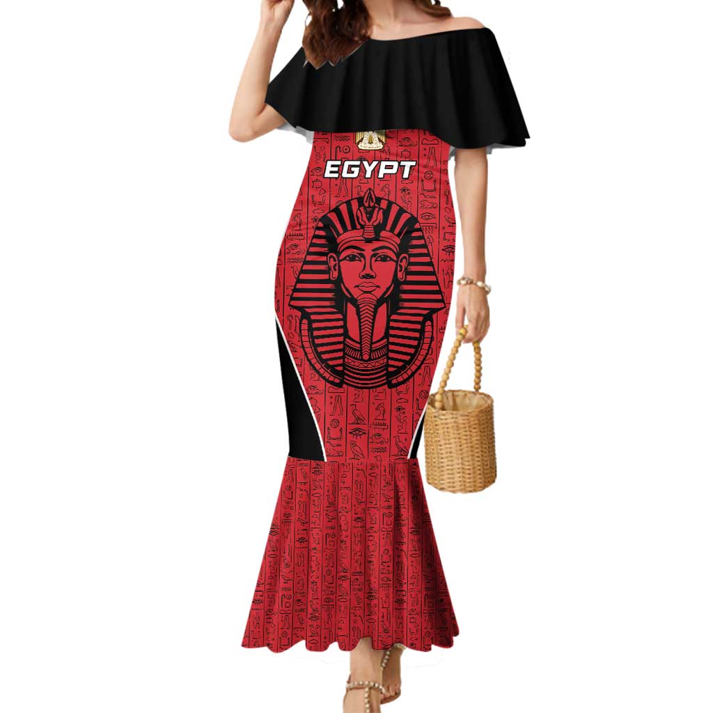 Custom Egypt Football Mermaid Dress Go Pharaohs - Wonder Print Shop