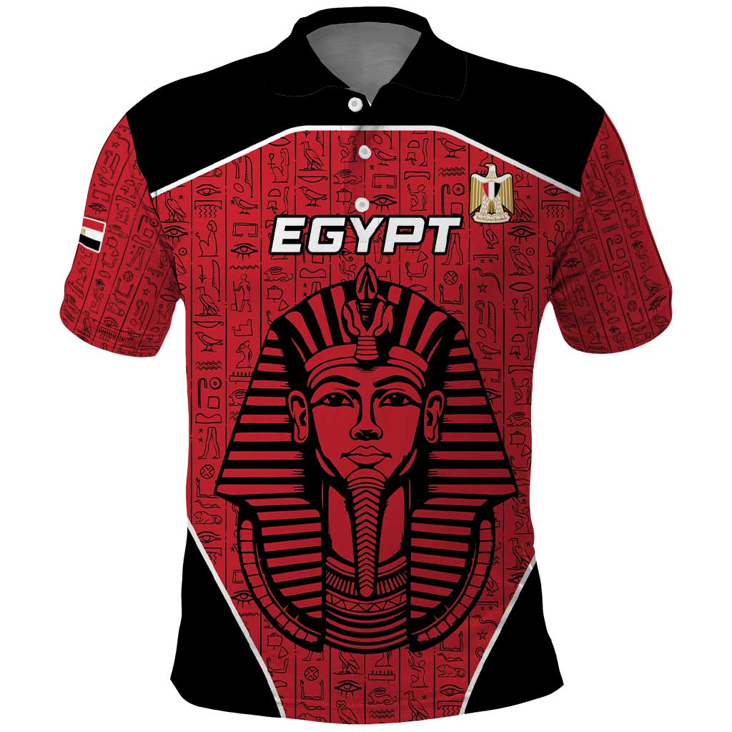 Custom Egypt Football Polo Shirt Go Pharaohs - Wonder Print Shop