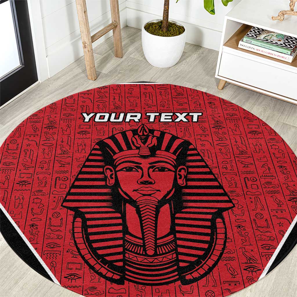 Custom Egypt Football Round Carpet Go Pharaohs - Wonder Print Shop