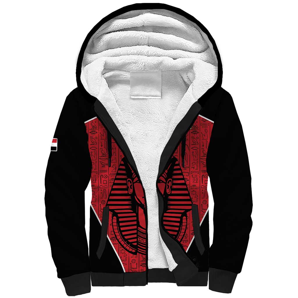 Custom Egypt Football Sherpa Hoodie Go Pharaohs - Wonder Print Shop