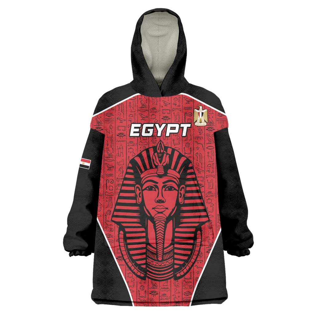 Custom Egypt Football Wearable Blanket Hoodie Go Pharaohs