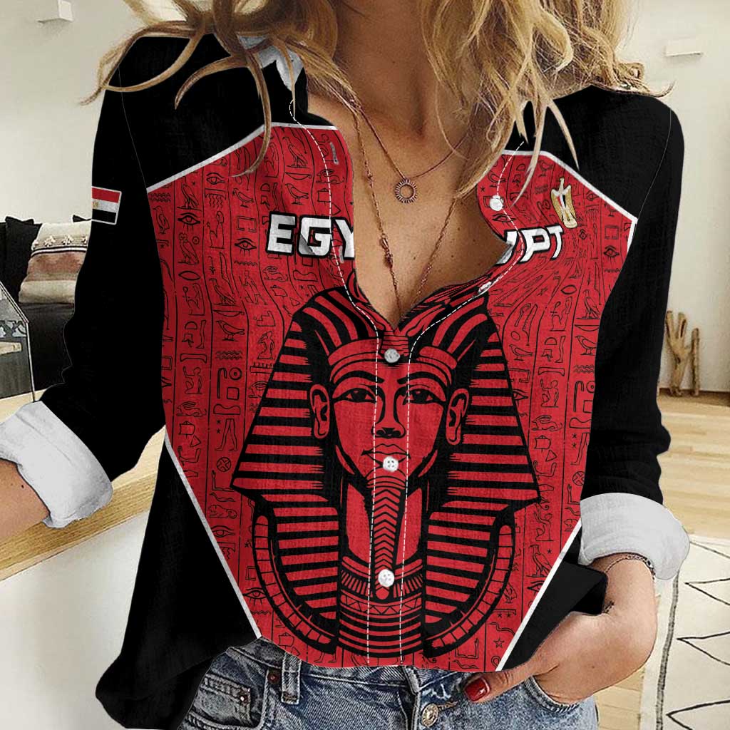 Custom Egypt Football Women Casual Shirt Go Pharaohs - Wonder Print Shop