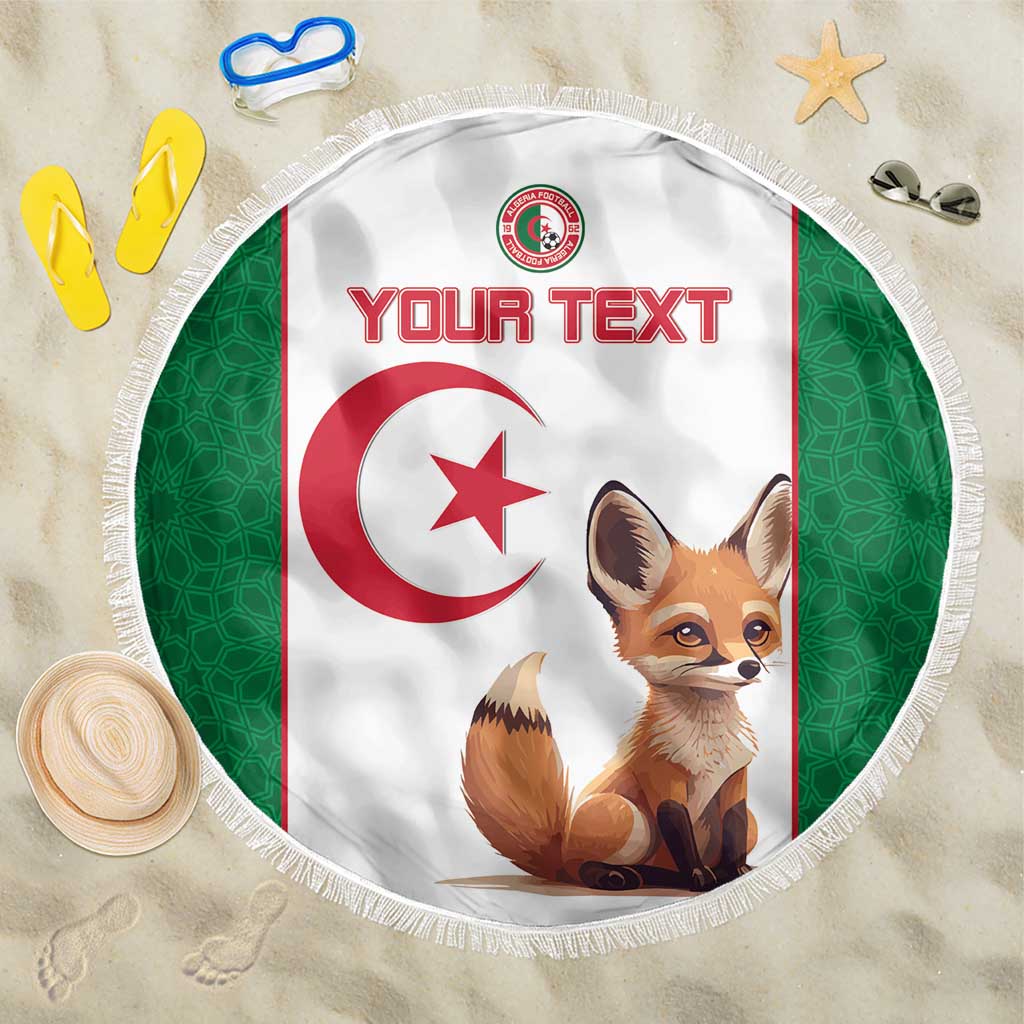 Custom Algeria Football Beach Blanket Go Fennec Foxes