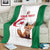 Custom Algeria Football Blanket Go Fennec Foxes