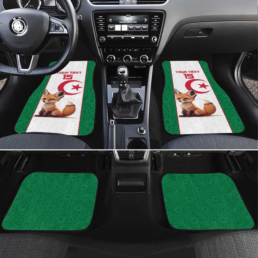 Custom Algeria Football Car Mats Go Fennec Foxes